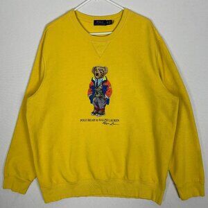 Polo Ralph Lauren Polo Bear Yellow Sweatshirt Men's XXL